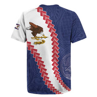American Samoa Eagle Rugby Jersey Polynesian Tribal Pattern Curve Style LT05 - Polynesian Pride