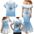 Micronesia Constitution Day Family Matching Mermaid Dress and Hawaiian Shirt Polynesian Tribal Tattoo Simple Style