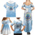 Micronesia Constitution Day Family Matching Summer Maxi Dress and Hawaiian Shirt Polynesian Tribal Tattoo Simple Style