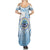 Micronesia Constitution Day Family Matching Summer Maxi Dress and Hawaiian Shirt Polynesian Tribal Tattoo Simple Style