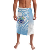 Micronesia Constitution Day Lavalava Polynesian Tribal Tattoo Simple Style LT05 Blue - Polynesian Pride
