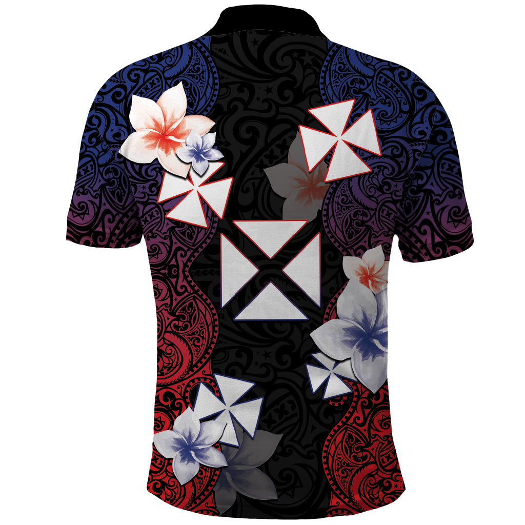 Wallis and Futuna Uvea Polo Shirt Victory Day With Frangipani LT05 - Polynesian Pride
