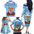 Personalised Fiji Ratu Sir Lala Sukuna Day Family Matching Off The Shoulder Long Sleeve Dress and Hawaiian Shirt Hibiscus Tapa Pattern