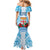 Personalised Fiji Ratu Sir Lala Sukuna Day Mermaid Dress Hibiscus Tapa Pattern