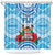 Fiji Ratu Sir Lala Sukuna Day Shower Curtain Hibiscus Tapa Pattern