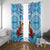 Fiji Ratu Sir Lala Sukuna Day Window Curtain Hibiscus Tapa Pattern