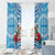 Fiji Ratu Sir Lala Sukuna Day Window Curtain Hibiscus Tapa Pattern