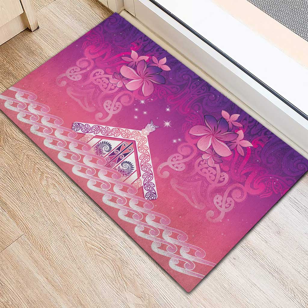 New Zealand Matariki Rubber Doormat Maori Marae Purple Galaxy LT05 - Polynesian Pride