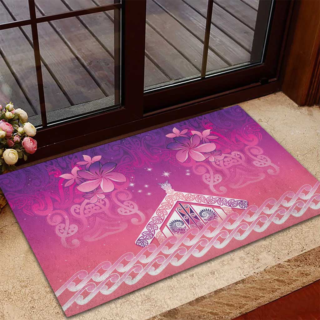 New Zealand Matariki Rubber Doormat Maori Marae Purple Galaxy LT05 - Polynesian Pride