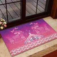 New Zealand Matariki Rubber Doormat Maori Marae Purple Galaxy LT05 - Polynesian Pride