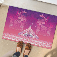 New Zealand Matariki Rubber Doormat Maori Marae Purple Galaxy LT05 - Polynesian Pride