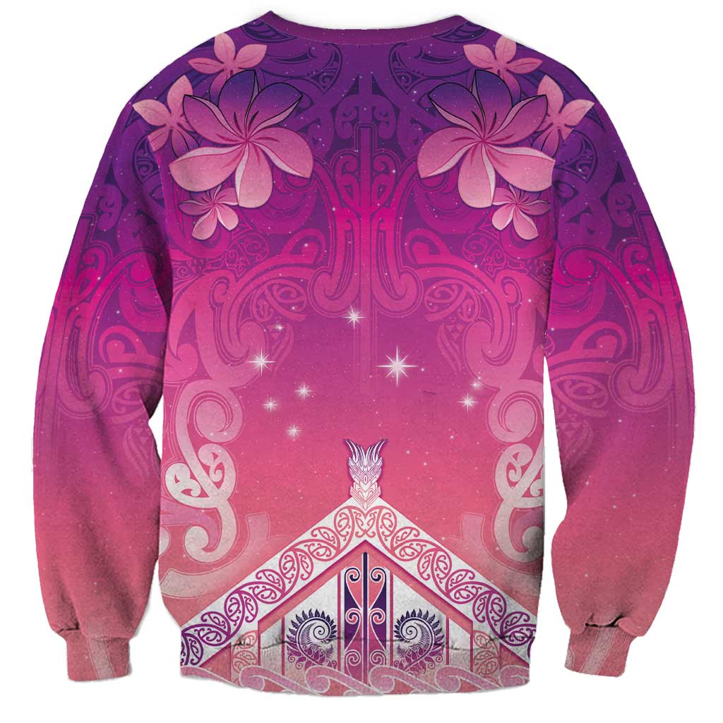 New Zealand Matariki Sweatshirt Maori Marae Purple Galaxy LT05 - Polynesian Pride
