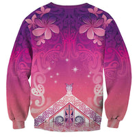 New Zealand Matariki Sweatshirt Maori Marae Purple Galaxy LT05 - Polynesian Pride
