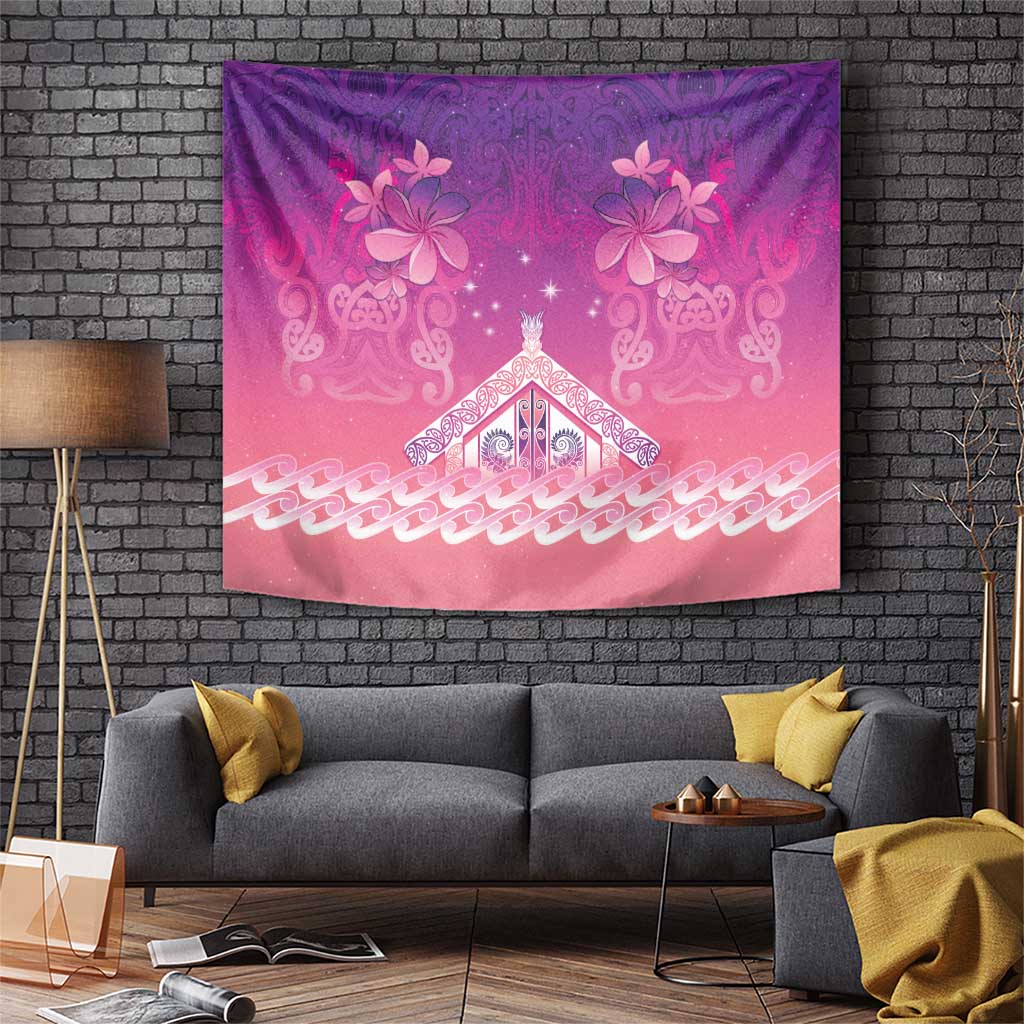 New Zealand Matariki Tapestry Maori Marae Purple Galaxy LT05 Purple - Polynesian Pride