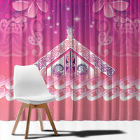 New Zealand Matariki Window Curtain Maori Marae Purple Galaxy LT05 - Polynesian Pride