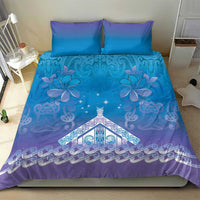 New Zealand Matariki Bedding Set Maori Marae Cyan Galaxy LT05 - Polynesian Pride