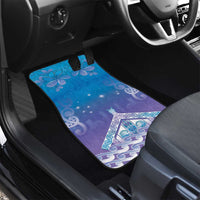 New Zealand Matariki Car Mats Maori Marae Cyan Galaxy LT05 - Polynesian Pride