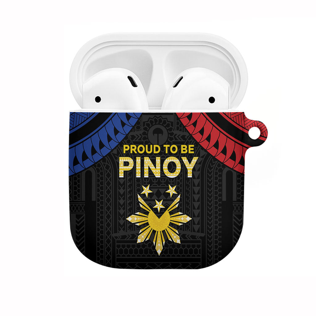Philippines Independence Day AirPods Case Proud To Be Pinoy LT05 Black - Polynesian Pride