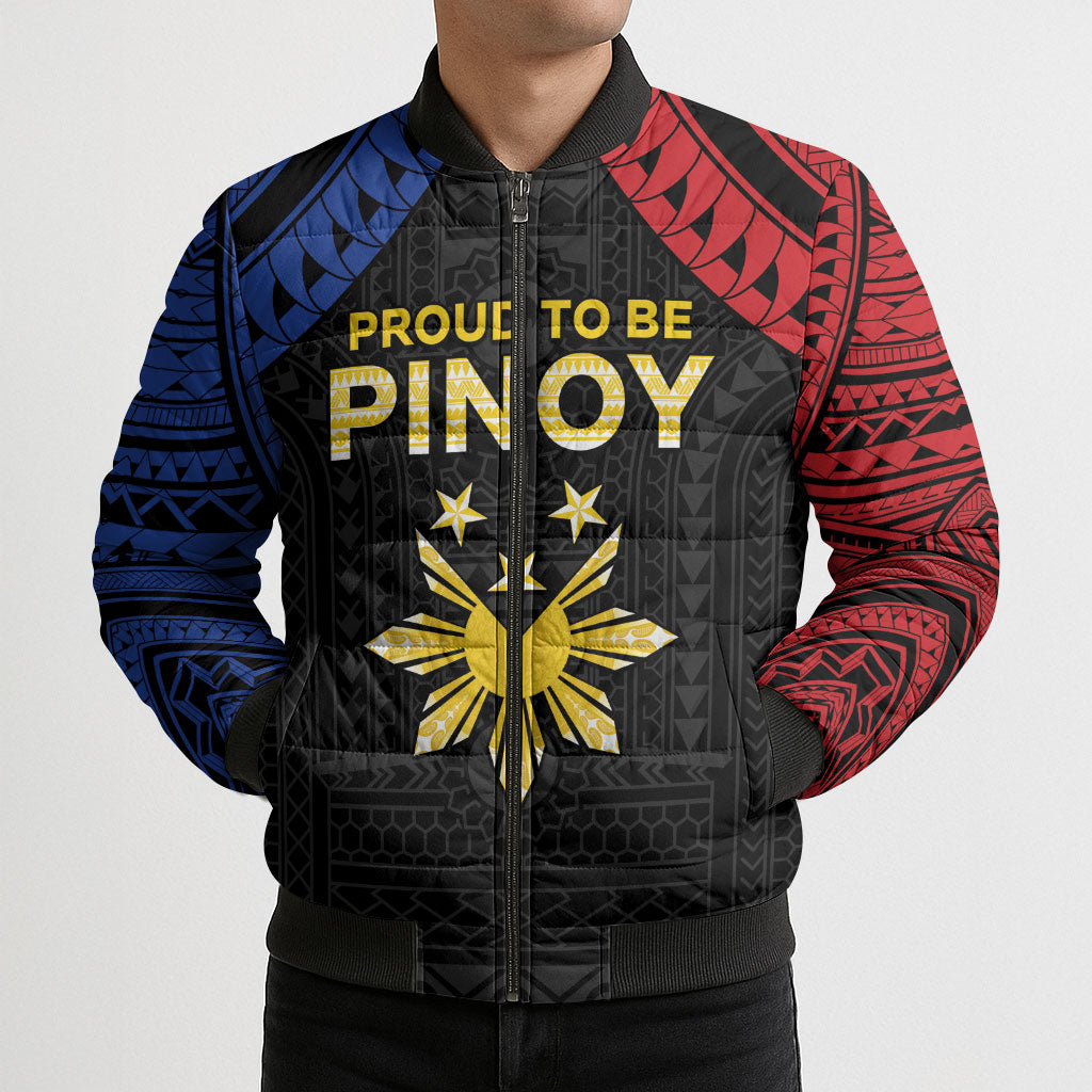 Philippines Independence Day Bomber Puffer Jacket Proud To Be Pinoy LT05 - Polynesian Pride
