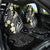 Plumeria With Black Polynesian Tattoo Pattern Car Seat Cover