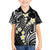 Plumeria With Black Polynesian Tattoo Pattern Family Matching Summer Maxi Dress and Hawaiian Shirt