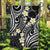 Plumeria With Black Polynesian Tattoo Pattern Garden Flag