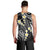 Plumeria With Black Polynesian Tattoo Pattern Men Tank Top