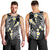 Plumeria With Black Polynesian Tattoo Pattern Men Tank Top