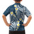 Plumeria With Blue Polynesian Tattoo Pattern Family Matching Summer Maxi Dress and Hawaiian Shirt