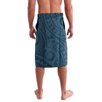 Plumeria With Blue Polynesian Tattoo Pattern Lavalava LT05 - Polynesian Pride