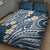 Plumeria With Blue Polynesian Tattoo Pattern Quilt Bed Set