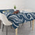 Plumeria With Blue Polynesian Tattoo Pattern Tablecloth