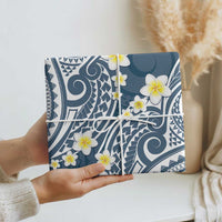 Plumeria With Blue Polynesian Tattoo Pattern Wrapping Paper LT05 - Polynesian Pride