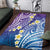 Plumeria With Galaxy Polynesian Tattoo Pattern Area Rug