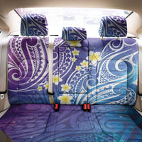 Plumeria With Galaxy Polynesian Tattoo Pattern Back Car Seat Cover LT05 - Polynesian Pride