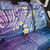 Plumeria With Galaxy Polynesian Tattoo Pattern Back Car Seat Cover