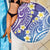 Plumeria With Galaxy Polynesian Tattoo Pattern Beach Blanket