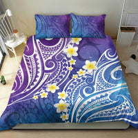 Plumeria With Galaxy Polynesian Tattoo Pattern Bedding Set LT05 - Polynesian Pride