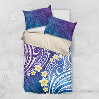 Plumeria With Galaxy Polynesian Tattoo Pattern Bedding Set LT05 US Twin 172cm x 218cm Galaxy - Polynesian Pride