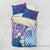 Plumeria With Galaxy Polynesian Tattoo Pattern Bedding Set