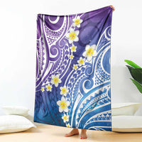 Plumeria With Galaxy Polynesian Tattoo Pattern Blanket LT05 - Polynesian Pride