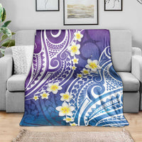 Plumeria With Galaxy Polynesian Tattoo Pattern Blanket LT05 - Polynesian Pride