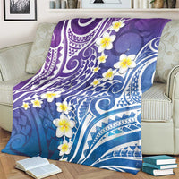Plumeria With Galaxy Polynesian Tattoo Pattern Blanket LT05 - Polynesian Pride