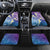 Plumeria With Galaxy Polynesian Tattoo Pattern Car Mats