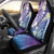 Plumeria With Galaxy Polynesian Tattoo Pattern Car Seat Cover