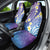 Plumeria With Galaxy Polynesian Tattoo Pattern Car Seat Cover