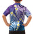 Plumeria With Galaxy Polynesian Tattoo Pattern Family Matching Long Sleeve Bodycon Dress and Hawaiian Shirt