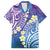 Plumeria With Galaxy Polynesian Tattoo Pattern Family Matching Long Sleeve Bodycon Dress and Hawaiian Shirt