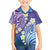 Plumeria With Galaxy Polynesian Tattoo Pattern Family Matching Long Sleeve Bodycon Dress and Hawaiian Shirt