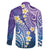 Plumeria With Galaxy Polynesian Tattoo Pattern Family Matching Puletasi and Hawaiian Shirt